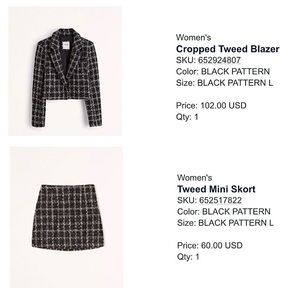 Abercrombie Tweed Set